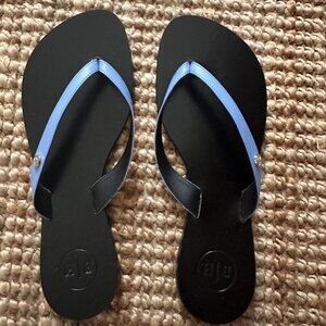 Bella Ha Italian Leather Blue Handmade Flip Flop New w/ Box - Never Worn Size 37